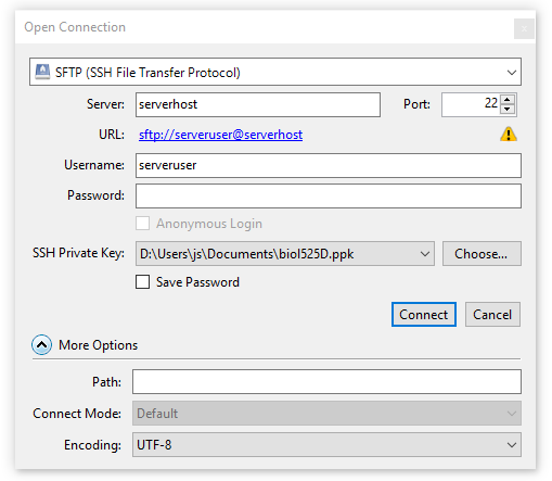 how to use openssh with cyberduck for windows